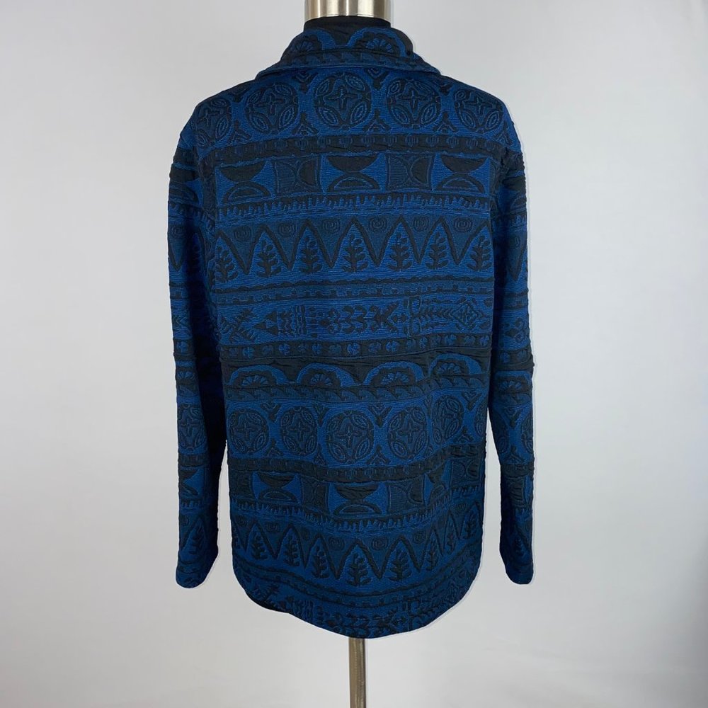 Chico’s Design 1 Patterned Collared Zip Up Jacket - image 7